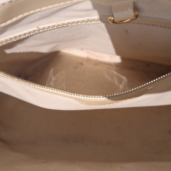 Louis Vuitton Cream Iridescent Patent Leather Tote - Picture 14 of 16